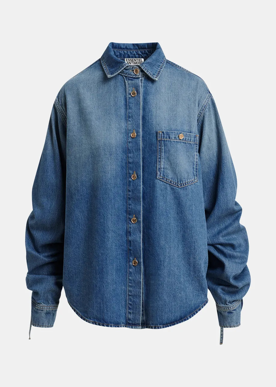 Chemise en denim bleue Juzy