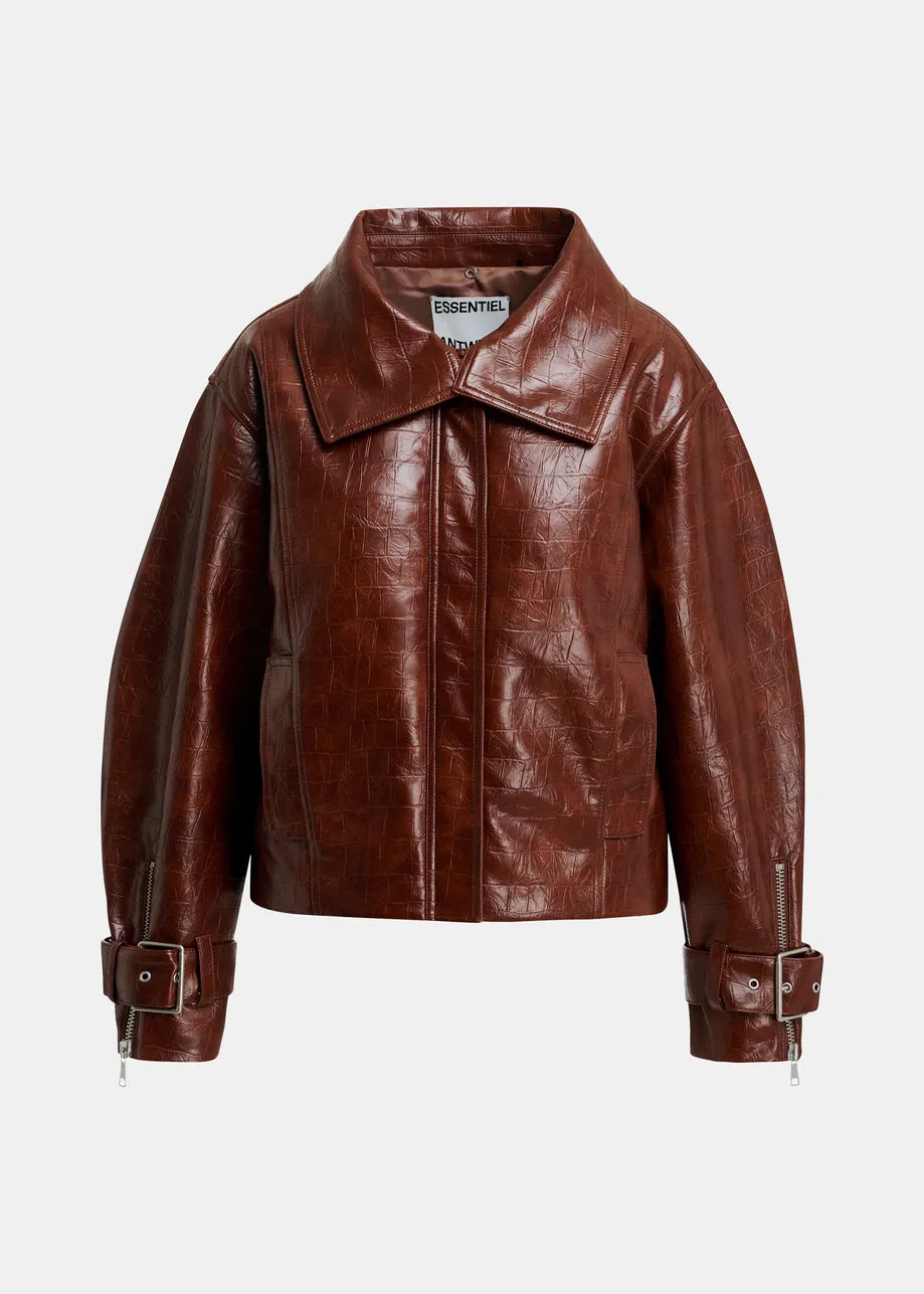Veste en faux cuir Kabuki