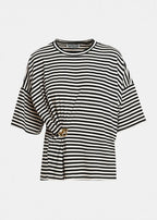 T-Shirt à rayures avec broche
