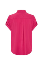 chemise rose fuchsia Samsoe Majan dos détail plissé coupe fluide femme