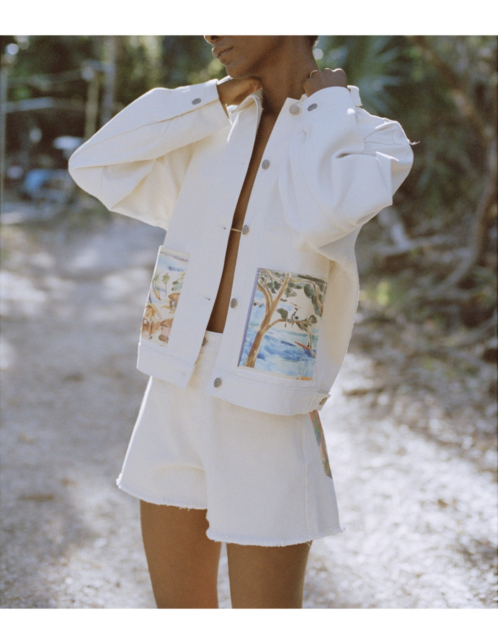 Veste en jean Cabane