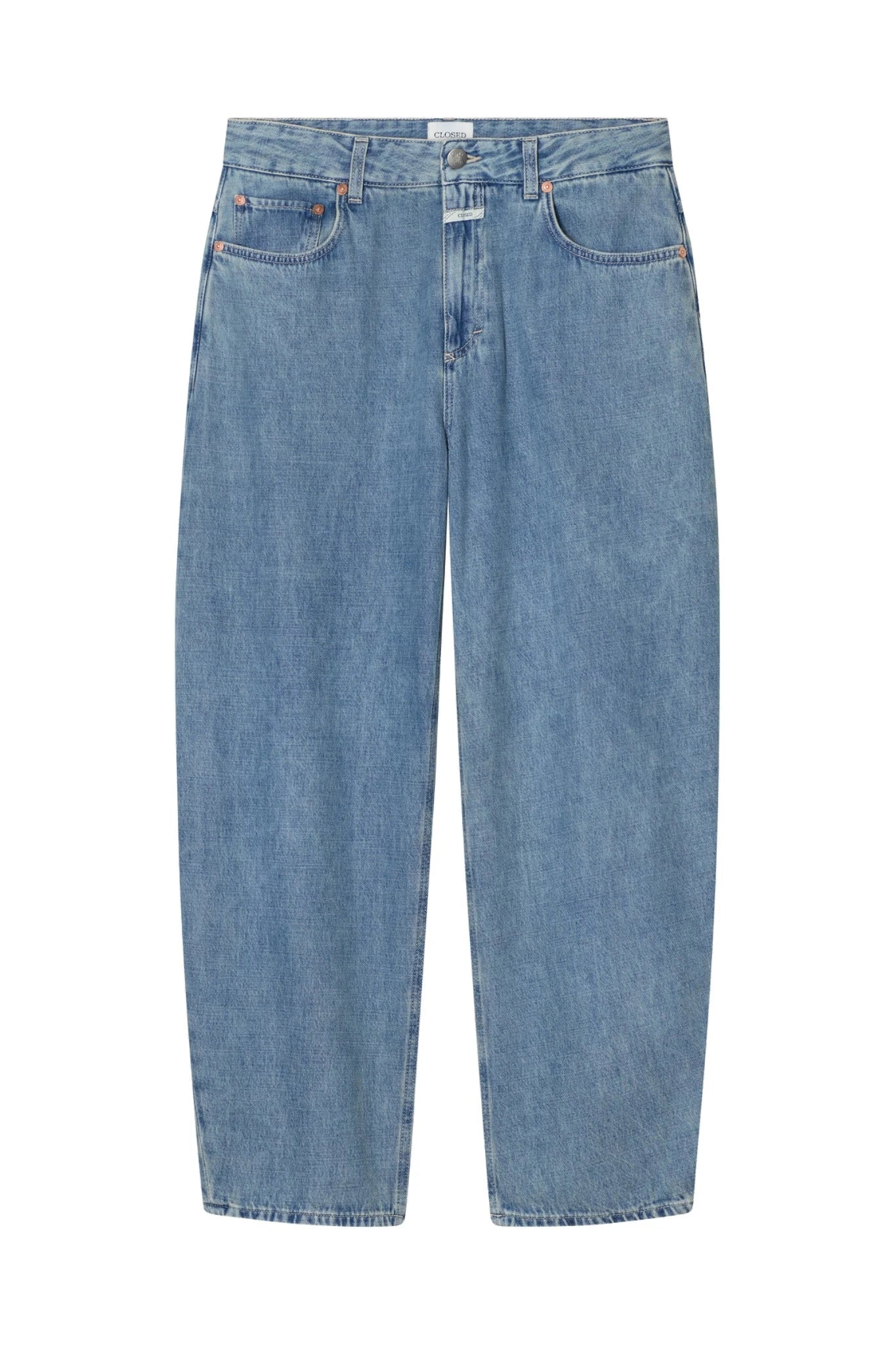 jean jazzy light blue closed femme coupe barrel denim bleu clair