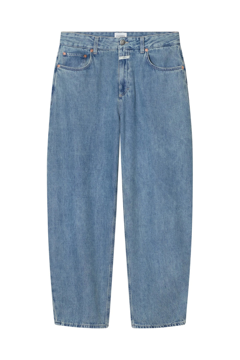 jean jazzy light blue closed femme coupe barrel denim bleu clair