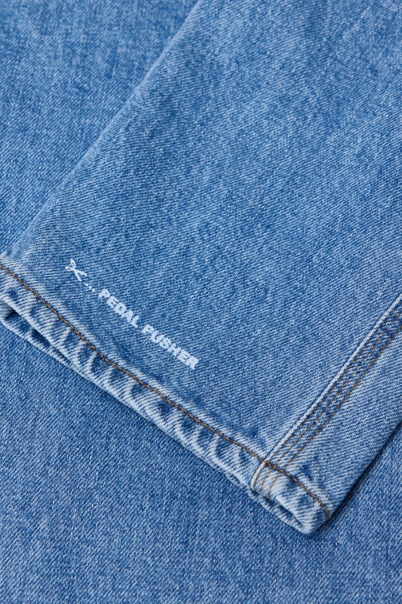 jean pedal pusher midblue closed femme denim taille haute face