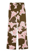 pantalon winona closed femme taille haute imprime floral lin coton