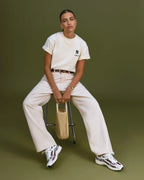 sneakers Mercer Re Run White Silver portées look complet femme style casual chic